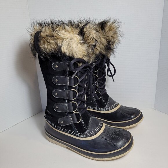 Sorel Joan Of Artic Snow boots Tall Insulated Waterproof Boots Women's Size 8 - Picture 1 of 12